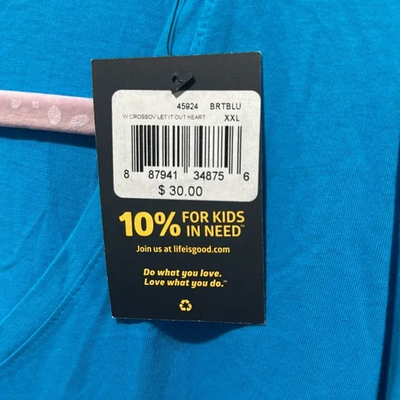 Life Is Good T-shirt Tee Womens V-Neck Size XXL - Picture 9 of 12